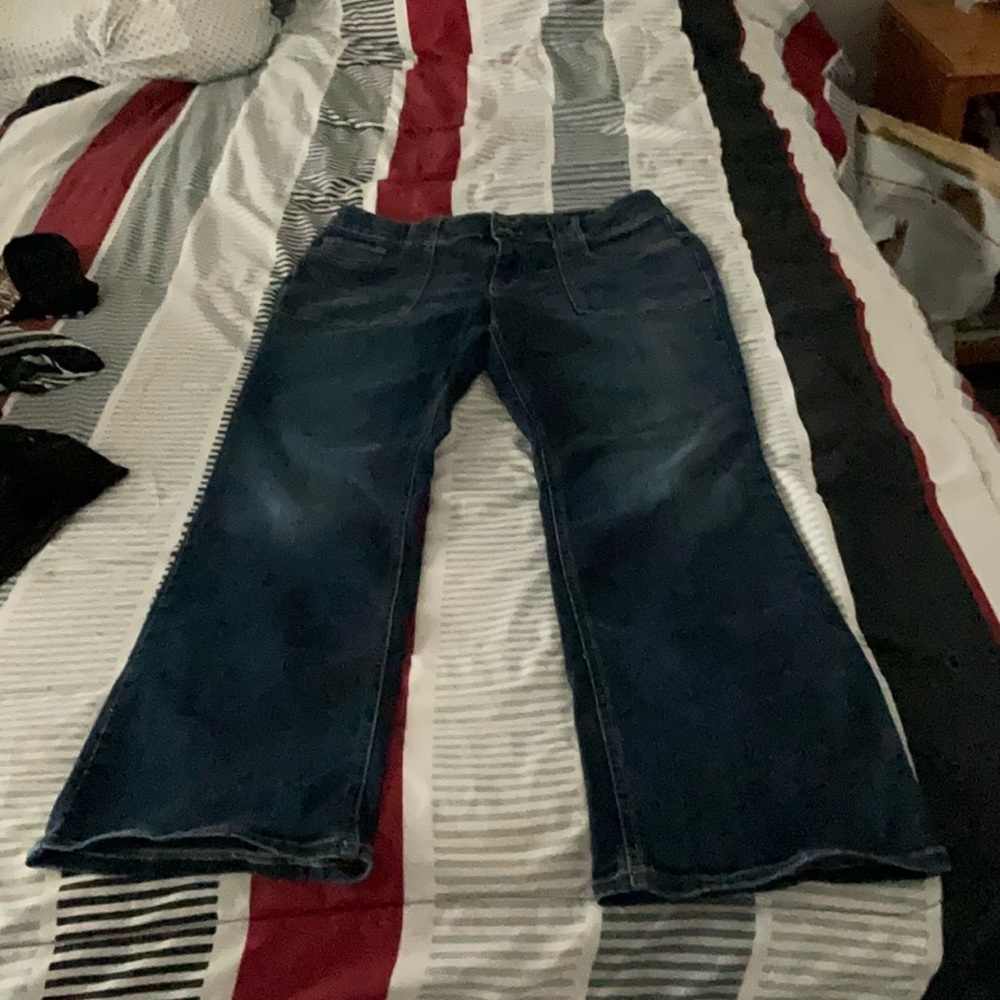 Maurices Dark Blue Flare Jeans